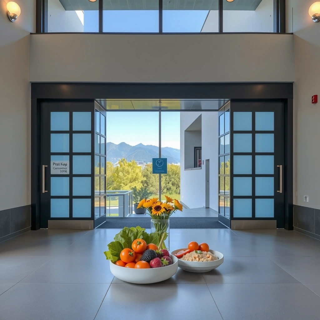 Eingangsbereich der Praxis Gesund Impuls in Villach